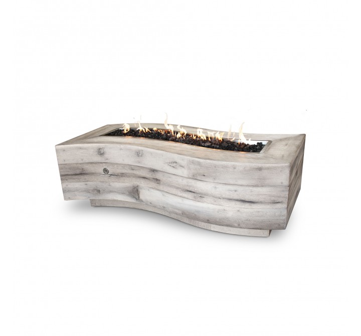 The Outdoor Plus Big Sur Wood Grain Fire Pit