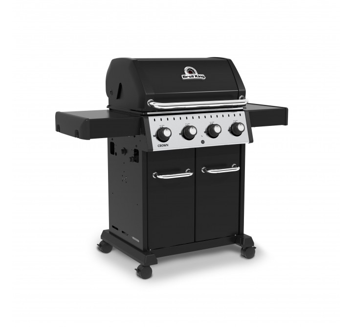Broil King Crown 420 Gas Grill - NG/LP - Angled and Closed