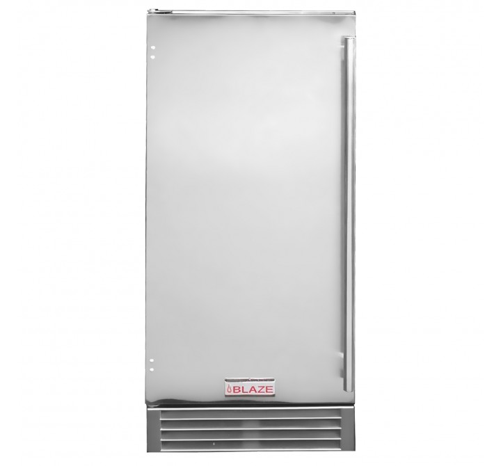 Blaze Grills 50 Lb. 15-Inch Outdoor Ice Maker with Gravity Drain - Front