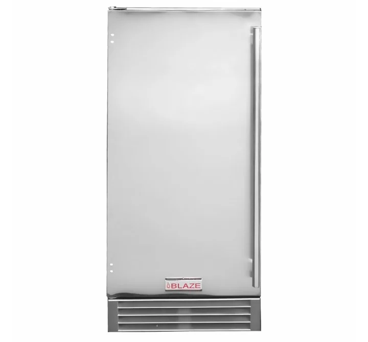 Blaze Grills 50 Lb. 15-Inch Outdoor Ice Maker with Gravity Drain - Front