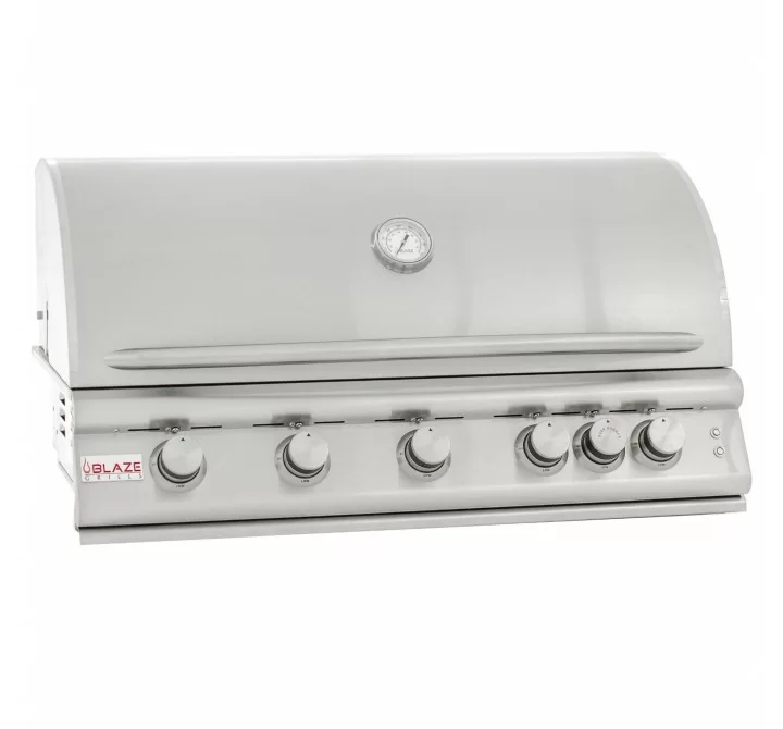 Blaze Grills 40-Inch 5-Burner LTE Gas Grill - Angled and Closed