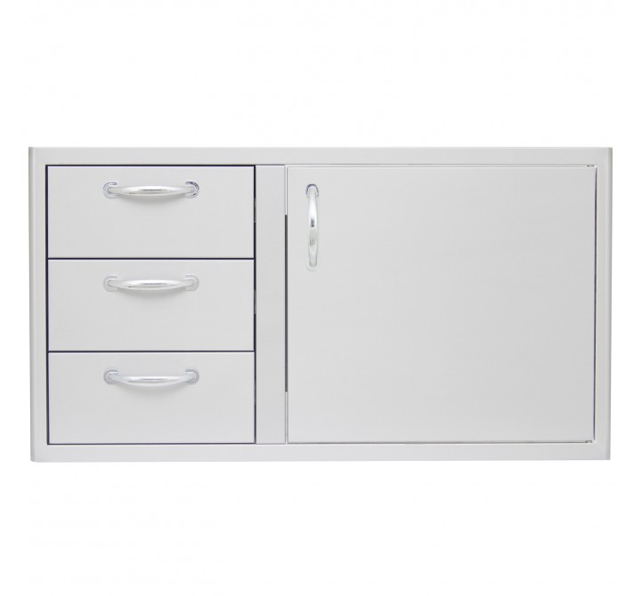 Blaze Grills 39-Inch Access Door and Triple Drawer Combo - Front