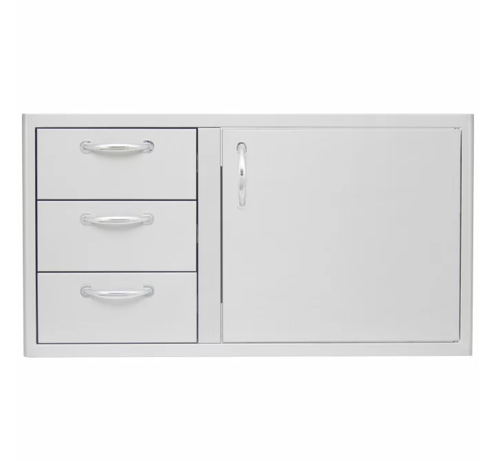 Blaze Grills 39-Inch Access Door and Triple Drawer Combo - Front