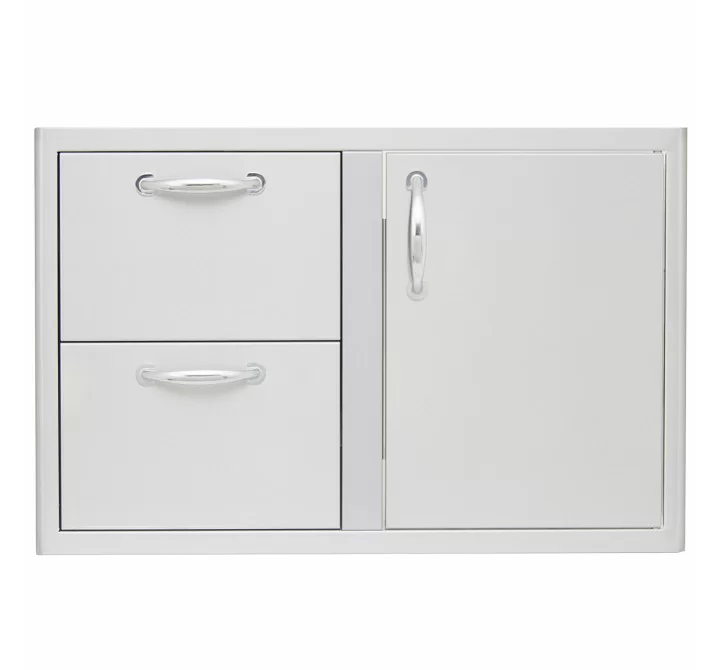 Blaze Grills 32 Inch Access Door & Double Drawer Combo - Front