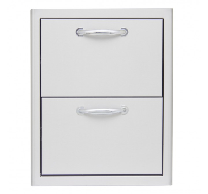 Blaze Grills 16-Inch Double Access Drawer - Front