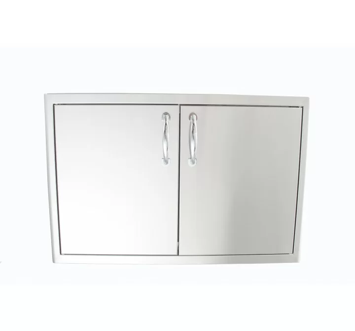 Blaze Grills Stainless Steel Enclosed Dry Storage Cabinet with Shelf - Front