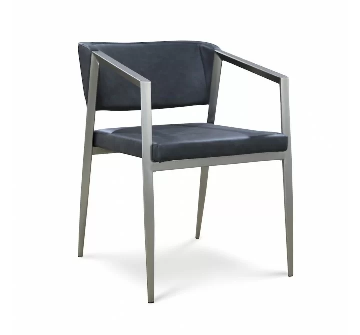 B-Modern Social Armchair  - Black Stainless Grouping 