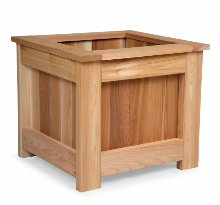 All Things Cedar 2-ft Box Planter - Angled