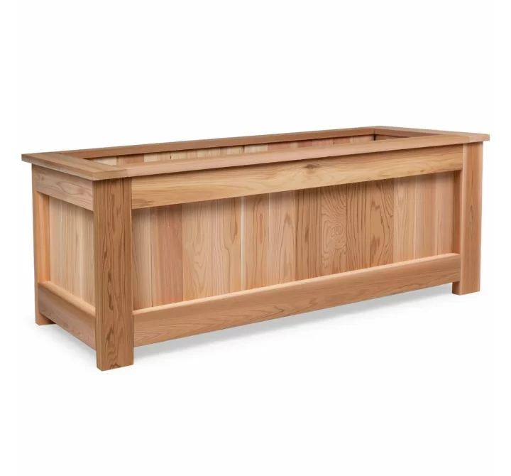 All Things Cedar 4-ft Box Planter - Angled