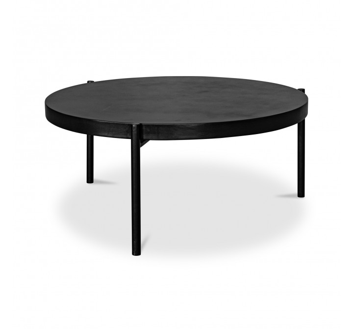 Moe's Home Collection Mendez Outdoor Coffee Table Black - Front Side Angle