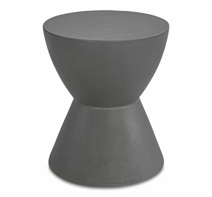 Moe's Home Collection Hourglass Outdoor Stool - Front Top Angle