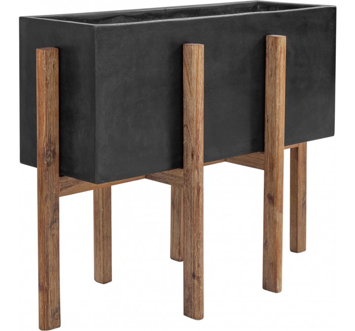 Moe's Home Collection Atlantic Rectangular Planter - Front Side Angle