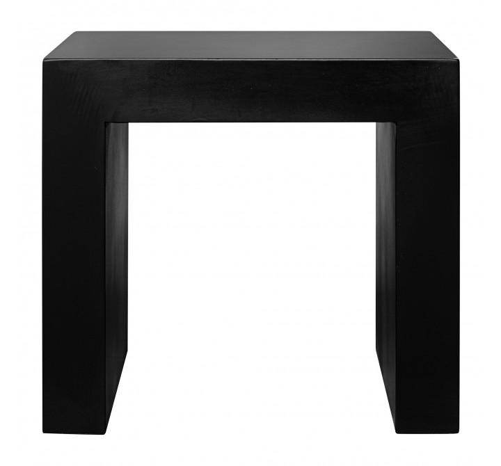 Moe's Home Collection Lazarus Outdoor Stool in Black - Front Angle