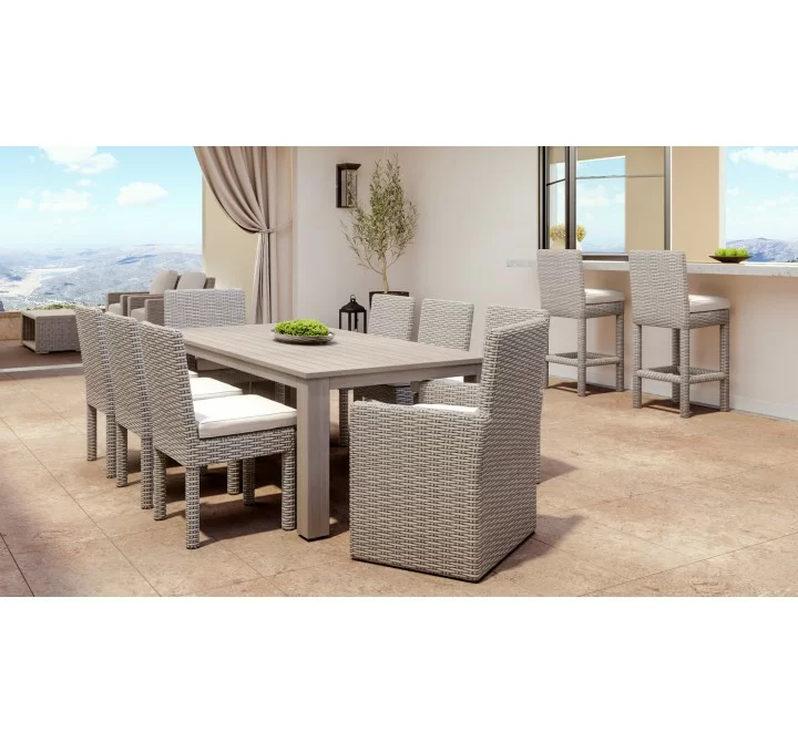 Coronado Dining Chair in Canvas Natural w/ Self Welt - Lifestyle