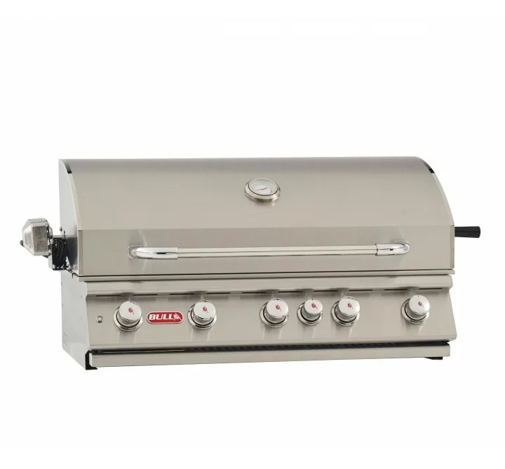Bull BBQ 38" Brahma Drop In Grill w/light LP/NG - 5 Burner - Angled and Closed