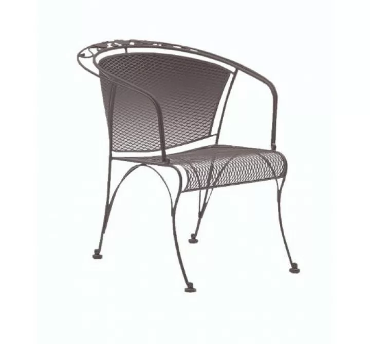 Woodard Briarwood Barrel Dining Chair - Angled