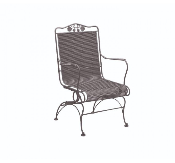 Woodard Briarwood High Back Coil Spring Chair - Angled