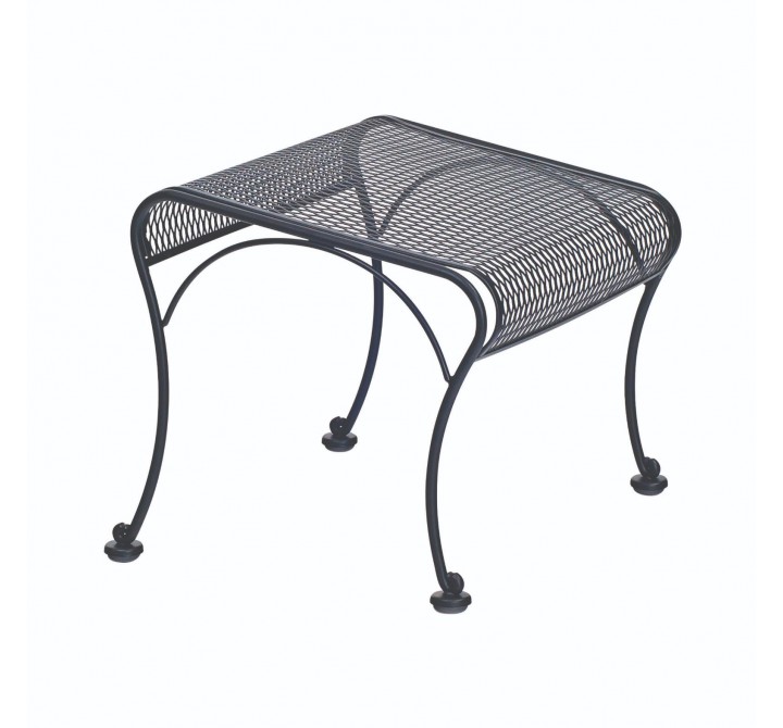 Woodard Briarwood Wrought Iron Ottoman - Angled