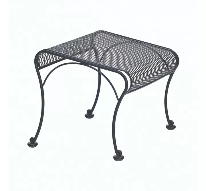 Woodard Briarwood Wrought Iron Ottoman - Angled