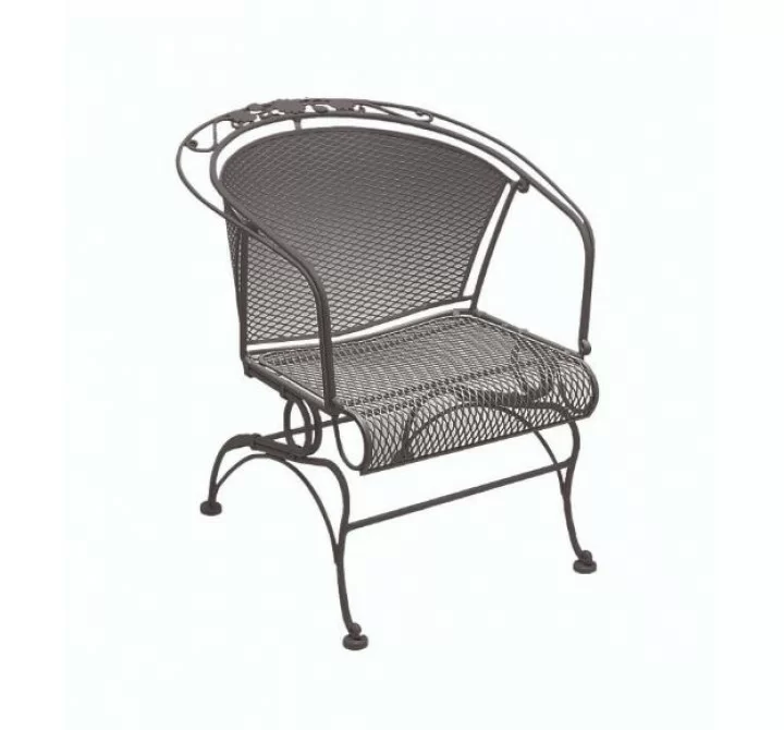 Woodard Briarwood Coil Spring Barrel Chair - Angled