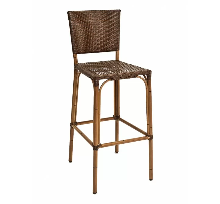 Hand Painted Aluminum Frame Barstool - BRT-05-0 - Bamboo