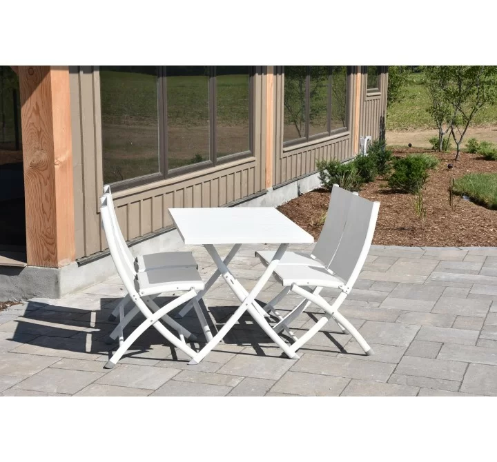 Brunch Folding Table and Bachelor Chairs 5 pc Set