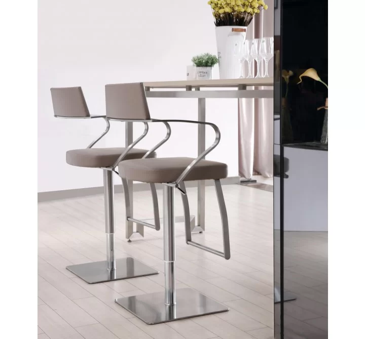 Zuri Barstool in Taupe-Lifestyle 1
