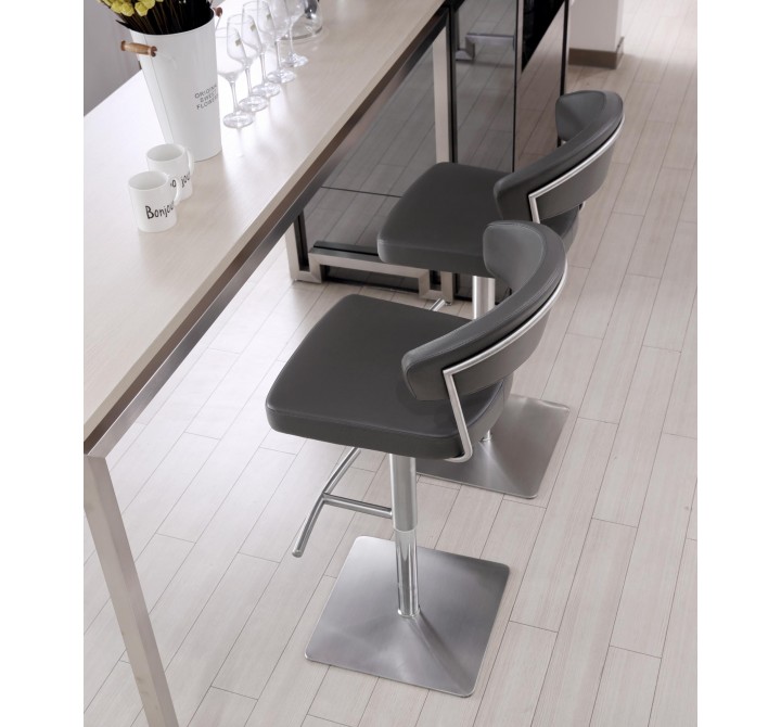 Maureen Barstool in Dark Gray- Lifestyle 1