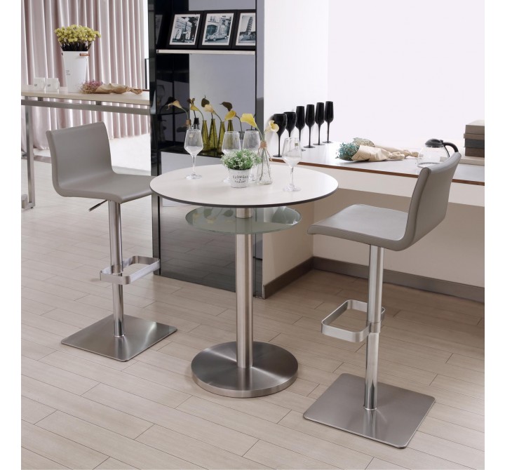 Watson Barstool in Light Gray- Lifestyle 1