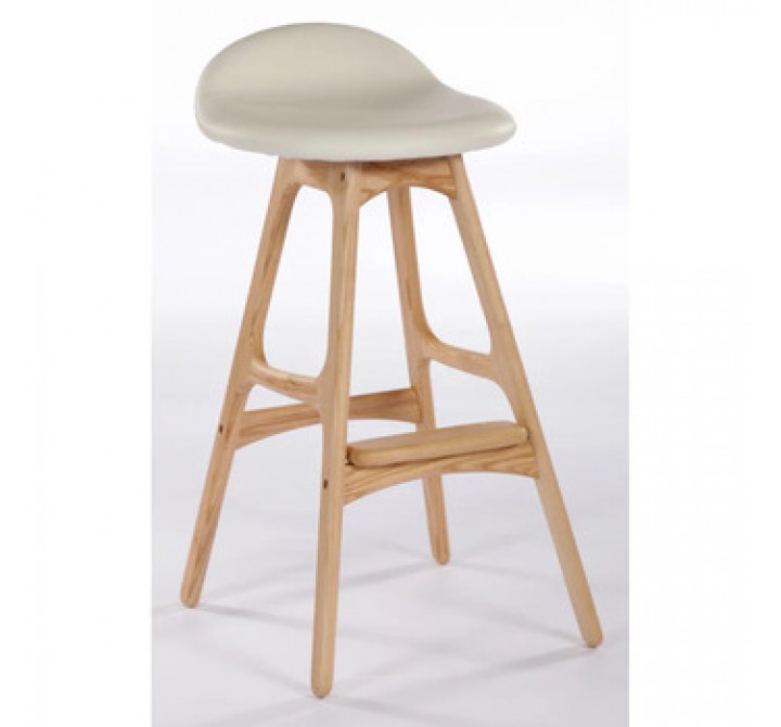 Aeon Sabine Counter Stool Cream White Leather- Set of 2