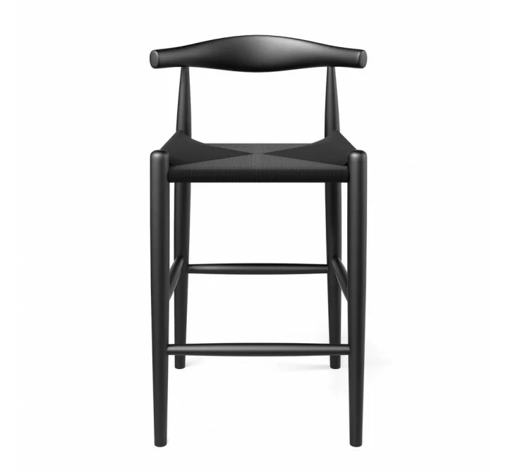 Aeon Troy Papercord Bar Height Stool Black