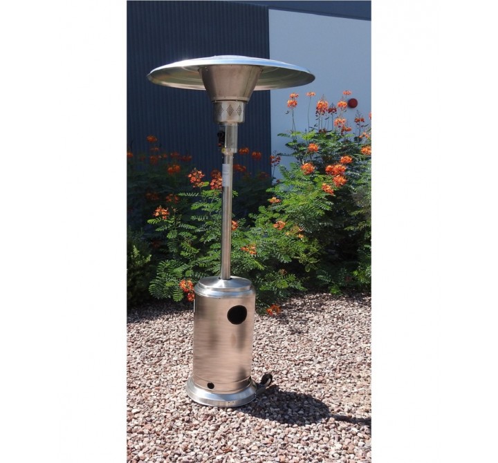 AZ Patio Heaters Commercial Patio Heater in Stainless Steel - Lifestyle