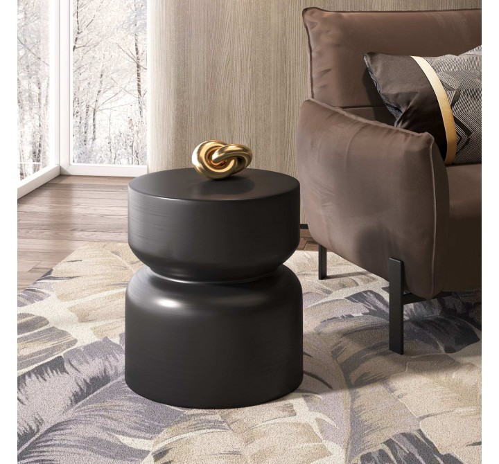 Busan Side Table Black - Lifestyle