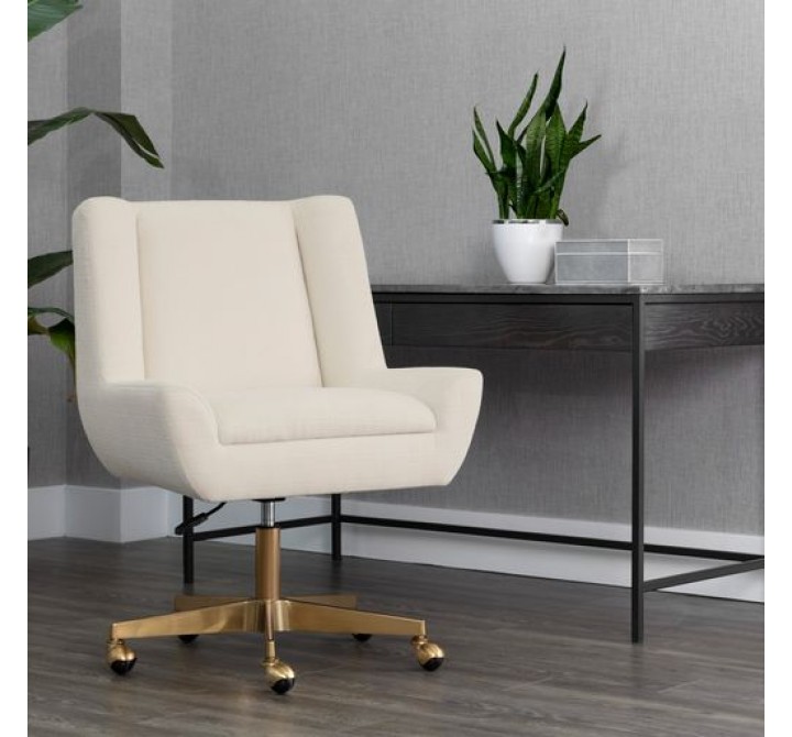 Sunpan Mirian Office Chair - Zenith Alabaster - Lifestyle