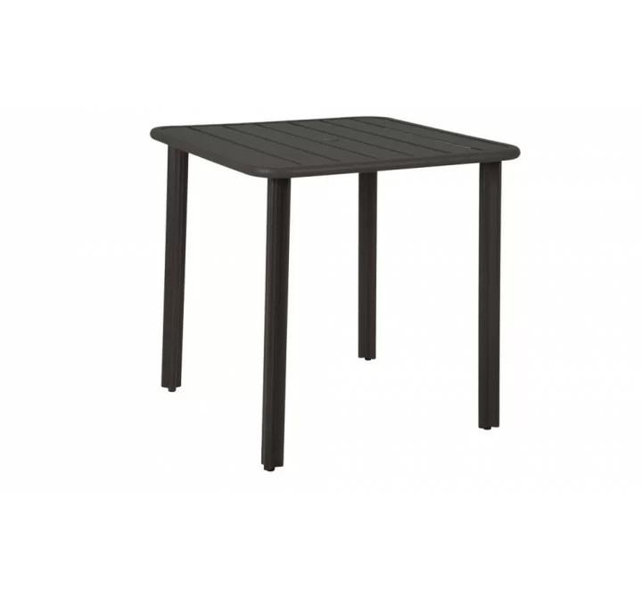 Vista 4-Leg Bar Height Table In Powder Coated Aluminum - Black