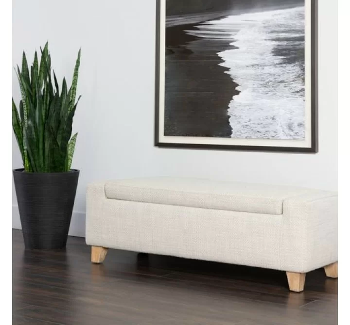 Sunpan Hartley Storage Bench in Natural - Moto Succo - Lifestyle