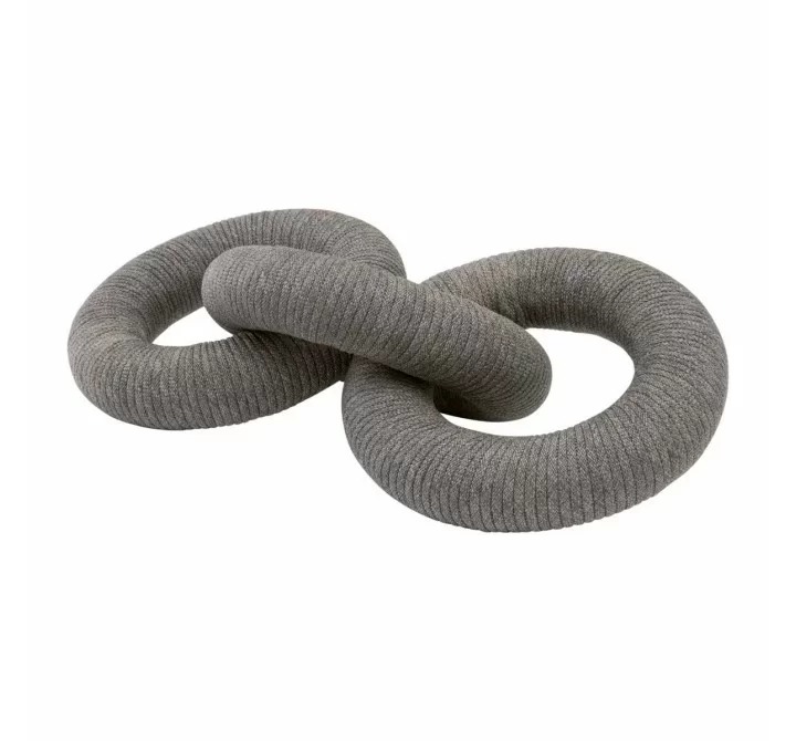 Essentials for Living Crew Rope Link in Dove Flat Rope - Front Side Angle