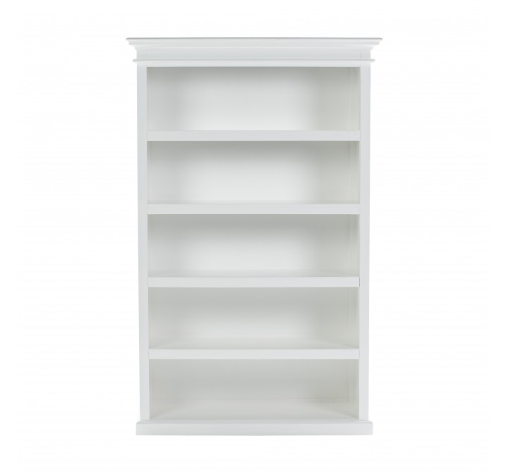 Nova Solo Halifax Bookcase, with 5 Small Shelves - Front Angle