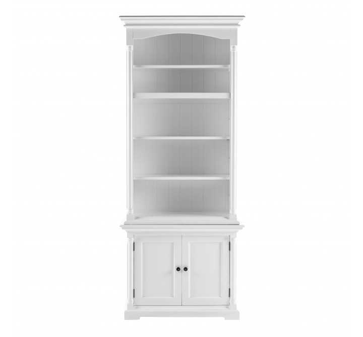 Nova Solo Provence Hutch Cabinet, Single-Bay - Front Angle
