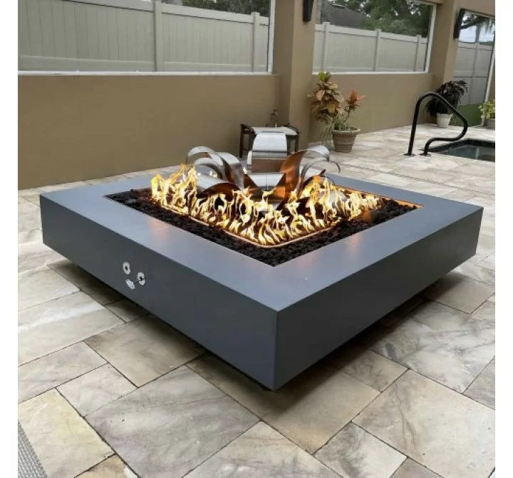 The Outdoor Plus 36" Cabo Square Fire Pit OUTDOOR