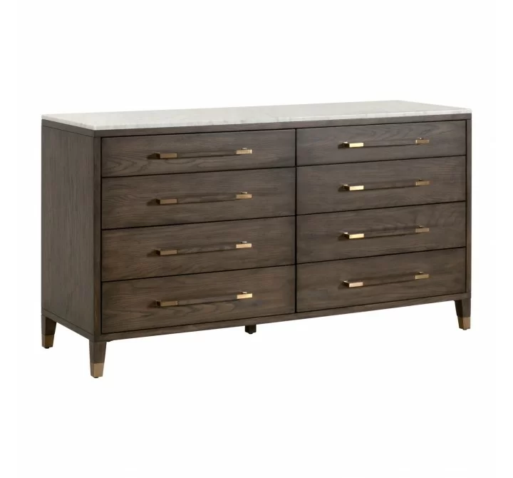 Essentials For Living Cambria 8-Drawer Double Dresser - Front Side Angle
