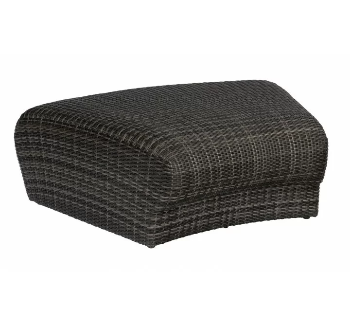 Woodard Genie Curved Backless Bench/Ottoman - Angled