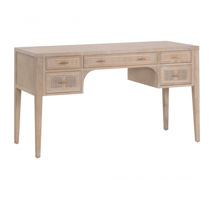 Essentials For Living Cane Desk - Front Side Angle