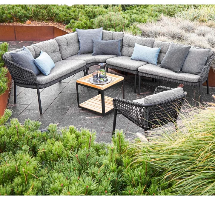 Cane-Line Ocean 2-Seater Sofa, Left Module full set view