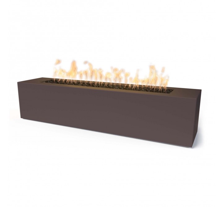 The Outdoor Plus 72" x 16" x 16" Carmen Powder Coated Fire Pit