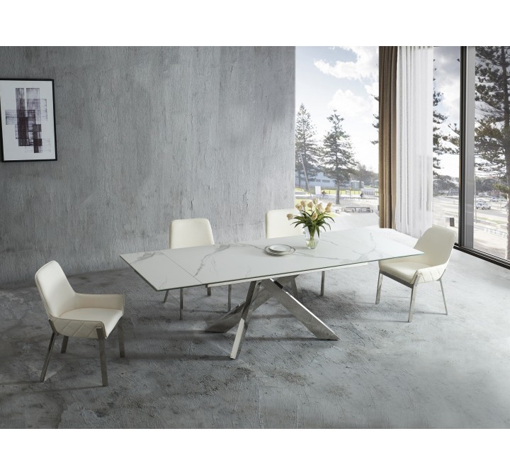 J&M Furniture Carrara Extension Dining Table
