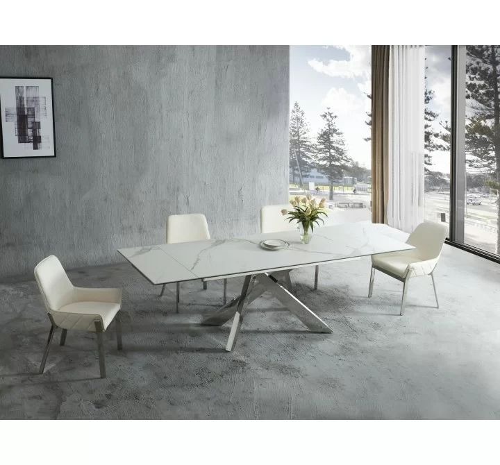 J&M Furniture Carrara Extension Dining Table