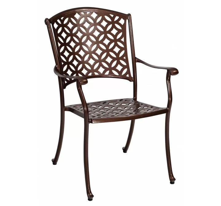 Woodard Casa Dining Arm Chair - Angled