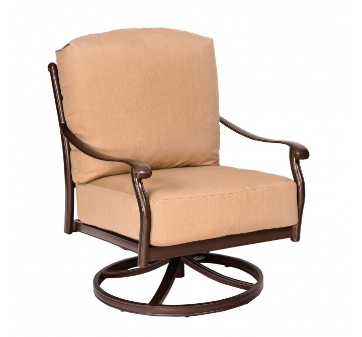 Woodard Casa Swivel Rocking Lounge Chair - Angled