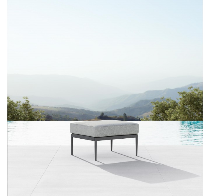 Azzurro Living Catalina Ottoman With Moon Cushion - Lifestyle